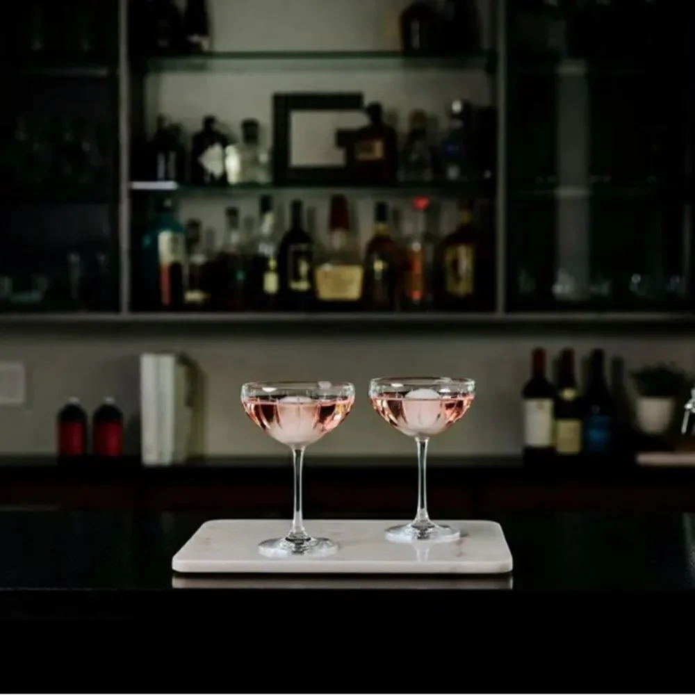 ♥️Schott Zwiesel crystal coupé glasses, set of four NWOT.